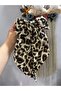 Leopard Print Bowknot Hair Clip with Long Ribbon Large Bow Women's Hair Accessory - 2