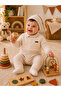 Polo Collar Hat Baby Boy Romper Set - 3