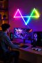 6 قطع من أشرطة الإضاءة LED بتقنية RGB مع تحكم عبر التطبيق، تعمل بالطاقة عبر USB، إضاءة محيطة للمكتب والجدار