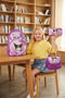 Girl's Primary School Orthopedic Set of 3 Pen Holder Lunch Bag with 3 Compartments Water Bottle - 2