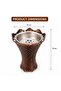 Premium Arabian Style Golden Metal Incense Smoke Burne - 2