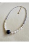 & Coastal Inspired Necklace with Blue Glass Bead Detail - 2