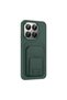 Xiaomi 15t Pro Case with Card Holder and Stand, Camera Raised Silicone Omsy - 7
