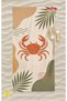 Crab Pattern Digital Printed Adult Beach Towel Cotton Beach Towel Sea Towel