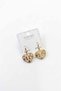 Glb-Stl41414 Heart Earrings - Gold