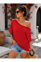 Comfortable All Day Long! Women's Boat Neck Casual Viscose Blouse - 5