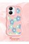 Poco X7 Pro Compatible Case Camera Protector Pink Silicone Couple Phone Case Floral Pattern - 2