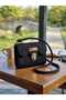 Papatya Model Stylish Shoulder Bag with Jute Cord Handle - 2