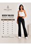 Women's Black Spanish Flare Lycra Denim Jeans - 5