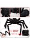 (eb24)Holiday decorations Spider Web, 150cm Giant Spider,7M Large Spider Web, Fake Spider Props for Outside Indoor Patio Home Party Supplies Home Decoration - 5