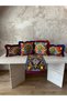 Verona Series, Suede Fringed 5-Piece Combination Cushion Cover and Runner Set (35X50 cm + 43X43 cm + 40X140Cm)
