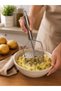 Stainless Steel Potato Masher Double Layer Rail Type Puree Masher Metal Masher