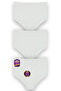 Laser Cut High Waist Lightly Gathering Effective Panties 3-Pack W-2855 R9/5