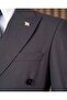 Slim Fit Men's Double-Breasted Pointed Collar Jacket Pants Suit Anthracite T20172-08 - 3