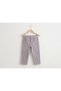Girl's Skinny Leggings, Gray Color, Elastic Waist Capri - 4