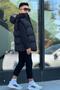 Boy's Printed Detachable Hooded Puffer Vest 3017 - 5