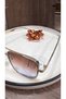 Women Gold Metal Frame Square Sunglasses Pink Blue Gradient Glass Uv400 - 3
