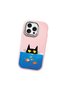 Pink Silicone Case Compatible with iPhone 15 Pro Max with Shock-Absorbing Camera Protections - 4
