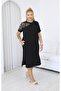 Plus Size Butterfly Stone Detailed Dress