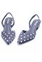 Alyona Women's Polka Dot Stiletto Shoes - 280P - 7