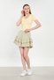 Women's Ruffled Shorts Skirt - Olive