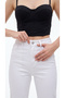 Milano High Waist Soft Touch Lycra Relaxed Fit Mom Jean Denim Trousers - 5