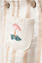 Baby Boy 100% Cotton Linen Buttoned Badi Gift Set 2-Piece Slopet Baby Set - 3