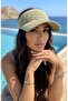 Summer Knitted Textured Women's Visor Hat - Sports Style Cap Hat