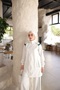 Women's Zippered and Stripe Detailed Hijab Tracksuit Set - Two-Piece Sports Set - 5