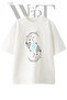 Slipknot Logo 1 Design Printed Unisex White Oversize T-Shirt