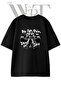 Majin Buu Bodybuilding Design Printed Unisex Black Oversize T-Shirt