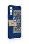 Tecno Pova Neo 4 Compatible Blue Ethnic Carpet Pattern Silicone Case - 4