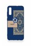 Samsung A70 Compatible Blue Ethnic Carpet Patterned Silicone Case - 2