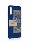 Samsung A70 Compatible Blue Ethnic Carpet Patterned Silicone Case - 3