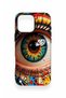 iPhone 16 Pro Max Compatible Colorful Eye-Pop Pattern Silicone Case - 3