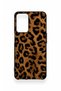 Oppo A16 Compatible Dark Leopard Leather Pattern Silicone Case - 2
