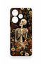 Redmi 13 4g Compatible Flower Skeleton Pattern Silicone Case - 2