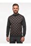 Men's Half Fishman Collar Knitwear Sweater with Elastic Waist, Steel Knit Classic Style - 2