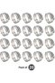 Galvanized Iron Hose Clamps, Adjustable Worm Drive (Pack of 20, 25-35mm) - 2