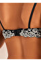 Padded Wired Demi Bra with Floral Lace Embroidery - 3