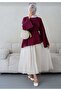 Women's Cross Detailed Waist Drawstring Tunic -0330 - 2