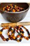 Unisex Natural Stick Amber Bohemian Bracelet (Elastic) - 2