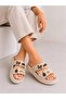 Women's Double-Strapped Charm Detailed Casual Slippers with Comfortable Non-Slip Sole - 3