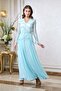 Light Pastel Blue Moroccan Kaftan – ELM M 667 - 3