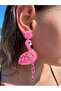 Special Series Felt Top Beadwork Flamingo Pattern Stylish Beach Women's Earrings