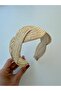 Natural Straw Color Straw Crown Women's Clothing Accessory