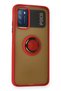Aconcept Redmi 9t Case Montreal Silicone Cover with Ring (114011) - Red - 2