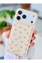 iPhone 17 Promax Compatible Leather Bow Print Design Protective Flexible Silicone Case - 4