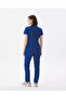 Armalı Women's Polo Cobalt Blue Cleaning Staff Lycra Scrubs Set (Compliant with New Regulations - Dazzling Blue) - 4