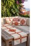 Cavallo Horse Figured Classic Modern Red Cream Burgundy Beige Luxury Horse Patterned Decorative Throw Pillow Cover Double-Sided Digital Print Classic Medallion Pattern 4 Throw Pillow Covers 1 Runner 5-Piece Set Throw Pillow Cover - 6